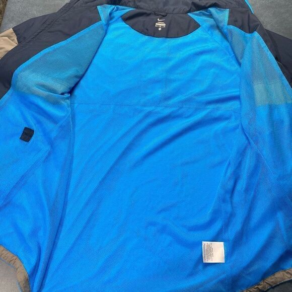 Nike Men's Running Reflective Windbreaker Beach Jacket Colorblock Blue XL - Picture 3 of 6
